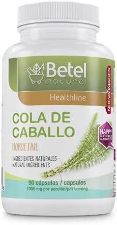 Premium Cola de Caballo (Horsetail) Herbal Capsule by Betel Natural - Healthy Nails, Skin, & Hair - 1000 mg per Serving