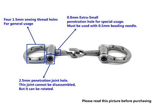 bezelry 3 Pairs Multifunction Horseshoe Style HOOK And EYE Cloak Clasp Sew On Fasteners. 88mm (3-7/16 inch) Fastened. (Dull Silver) - Thumbnail 3