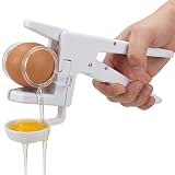 Li&Zhao Egg Cracker Separator Tool – Handheld Egg Shell Opener with Built-in Egg White Separator...