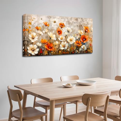 Impression sur toile moderne fleur végétale grand format pour bureau - 3