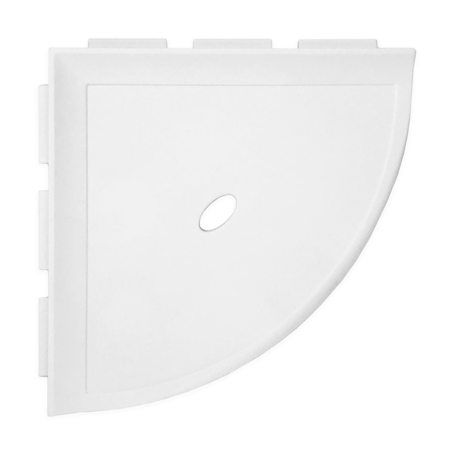 Questech 8 Corner Shower Shelf - Lugged for New Construction Shower Organizer for Tiled Walls Corner Caddy Soap