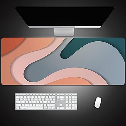 Preisvergleich Produktbild Einfarbiger Druck Großes Mauspad Locking Edge Gaming Mauspad Xl Laptop Computer Tastaturmatte 800X300X3Mm