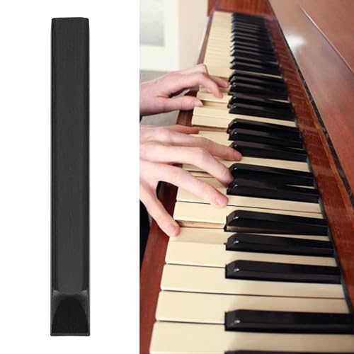 EINCORN Piano Keyboard Black Key Replacement Piano Repair Tool Ebony Piano Keytops Piano Key Top Key Accessory - Thumbnail 2
