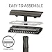Bambaw Double Edge Safety Razor with 5 Safety Razor Blades, Single Blade Razor for Men with Razor Stand, Double Edge Razor, Safety Razors for Men - Black