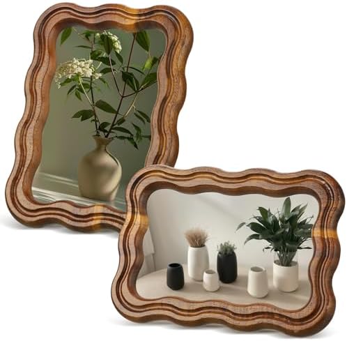 RattanView 4 x 6 Wood Scalloped Rustic Picture Frame Farmhouse Ph...