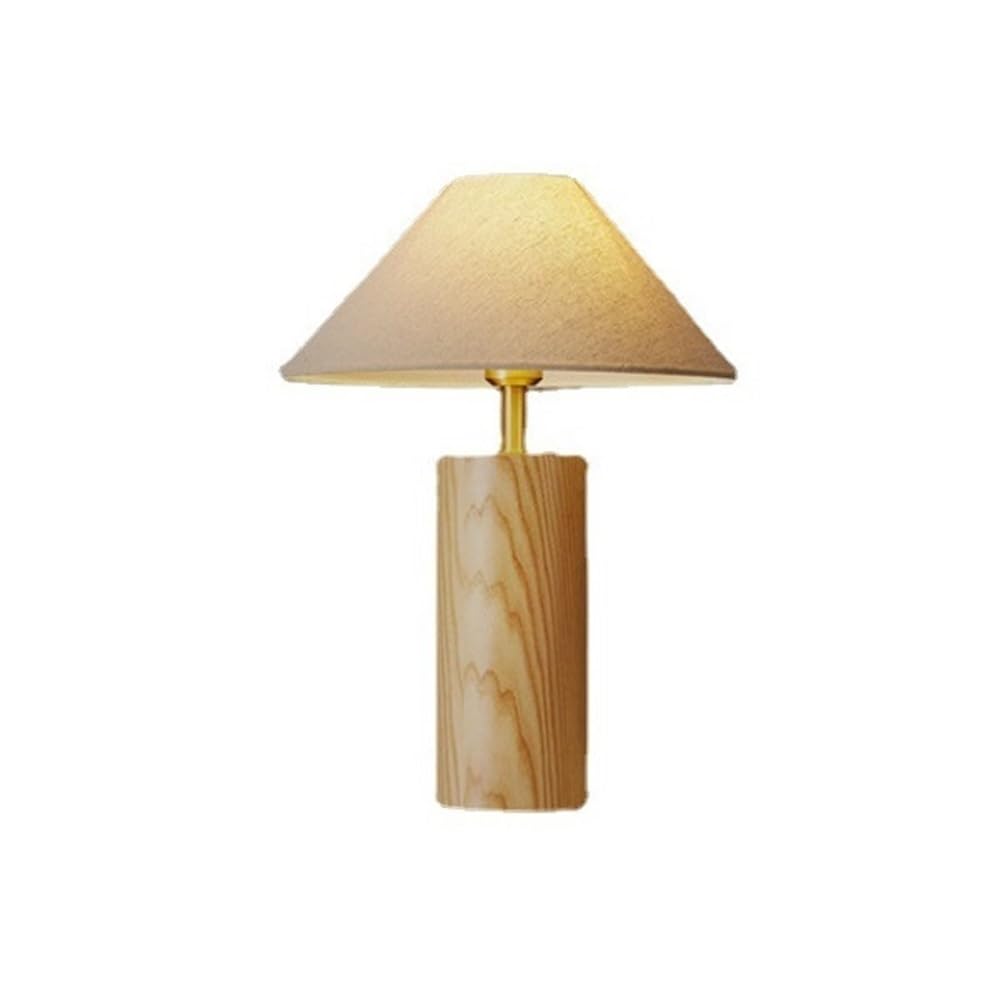 Hhmmei2024-23 Table Lamps Table Lamp Brass Wood Living Room Bedroom Bedside Decoration(Natural)