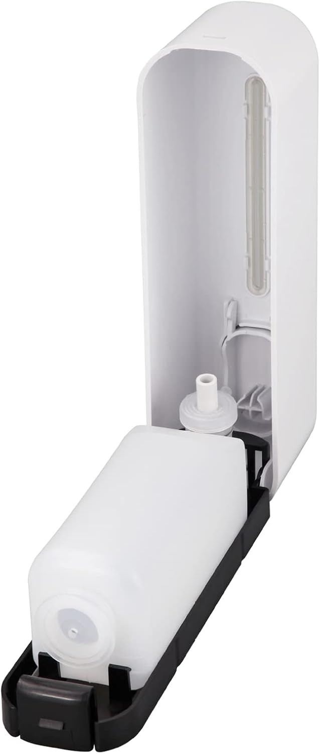 Luqeeg Dispenser Wall Mounted, Liquid or Gel Hand 300ml Dispenser, Manual Pump Dispenser for Bathroom Kitchen, ABS Plastic (White)