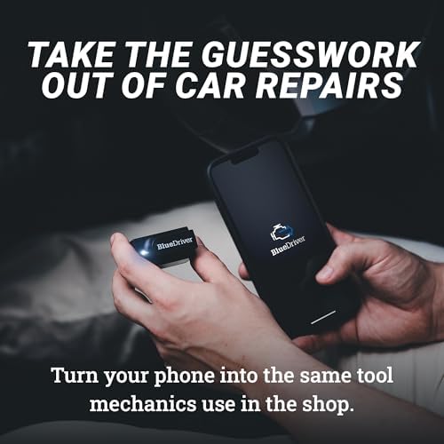 BlueDriver Bluetooth Pro OBDII Scan Tool for iPhone & Android - No Subscription Fee - OBD2 Car Scanner and Code Reader - Diagnose Check Engine, ABS, SRS, Airbag & 7000+ Issues on Vehicles 1996+ - 4
