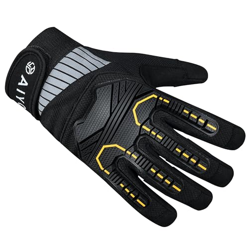 Image of Tuffwork Heavy Duty Work Gloves Anti Vibration & Impact Resistant, Medium