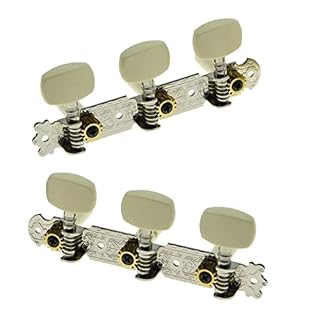 WeBert Guitar String Tuning Pegs Nickel Short Spec Guitar Tuners Classic Tuning Keys Mécaniques for la Plupart des Guitares Classiques Tuner - Les Beatles, Paul McCartney, John Lennon, RIngo Starr, George Harrison