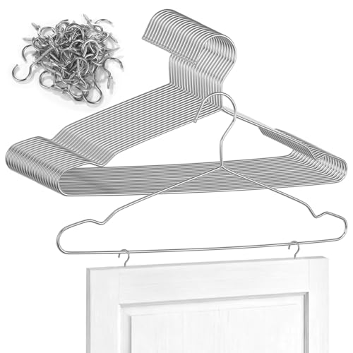 20 Pcs Cabinet Door Painting Hanger Set, Including 100 Pcs Zinc Plated Metal Screw-in Cup Hooks, 15.7 in Sturdy Stainless Steel Paint Drying Rack, Versatile for DIY Projects by DORMIYA - Used condition - US$24.68