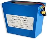 Batterie agli ioni di litio da 48 Volt: Tensione/capacità nominale: 48 V 38 Ah. Caricabatterie da 54,6 V 2 A incluso. Potenza motore compatibile: per kit motore inferiore a 1800 W. Dimensioni: 240 mm × 124 mm × 70 mm. Peso (kg): circa 3,2 kg.