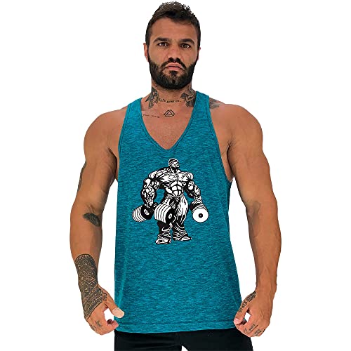 Kit 4 Regata Cavada Masculina MXD Conceito Cores Coloridas Para Todos Estilos Caveira Academia Trein