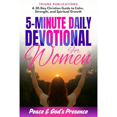 5-Minute Devotional for Women: Peace & God's Presence Audiolibro Por Triune Publications arte de portada