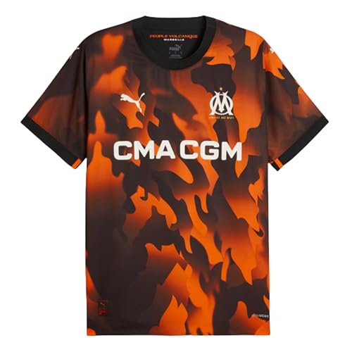 Maillot Marseille Authentic Third évacuant la sueur orange taille L 23/24