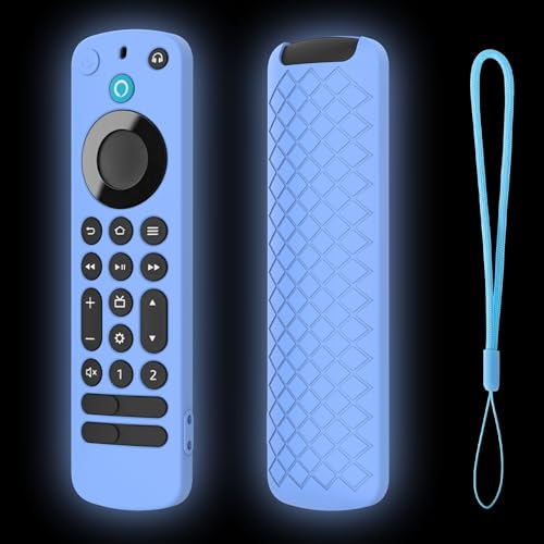 LEFXMOPHY G25N8L Remote Case for Pro Voice Remote Control 2022 Silicone Protector Glow Blue