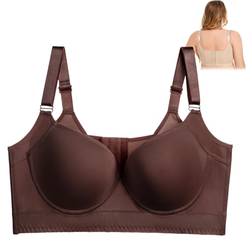 Soutien-Gorge Push-up Marron Confortable pour Tenue Ajustée