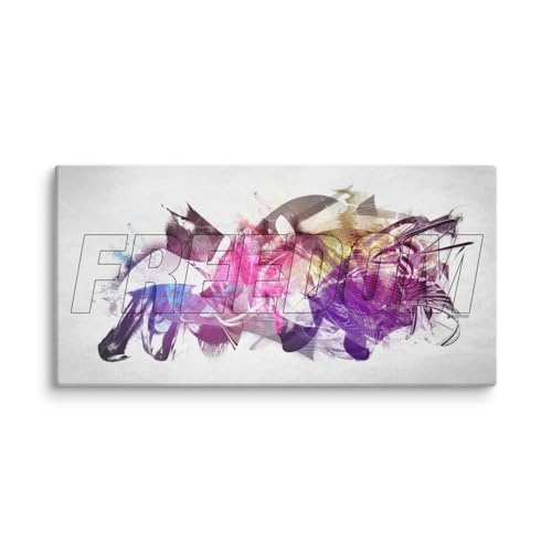 Canvas art digital Freedom tableau design mural pour salon et bureau
