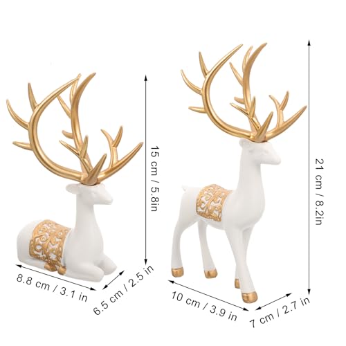 Figuritas de Reno de Navidad de Resina para Decoración miniatura 2