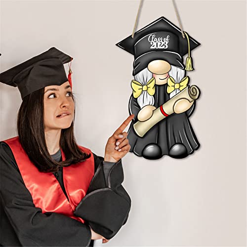 2023 Graduation Sign Wood Door Hangingyard Porch Decorations For Graduation Party Supplies Christmas Gnome Decorations Wreath (A, A) #TOP2