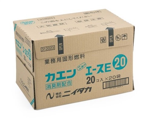 Amazon.co.jp: 固形燃料 カエン ニューエースE [20g] [20個*20袋](計