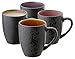 Produktbild BITZ Kaffee-Becher, Tassen aus Steinzeug, Kaffeetassen mit Henkel, im Set (4 Stück), zweifarbig, 30 cl