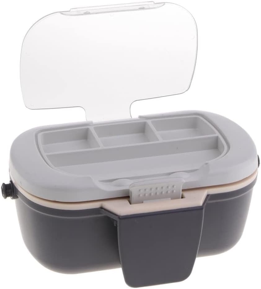 Fishing Live Bait Lure Box Case with Breathable Holes, Portable Waterproof Storage Holder for Tackle, Multi-Compartment Organizer