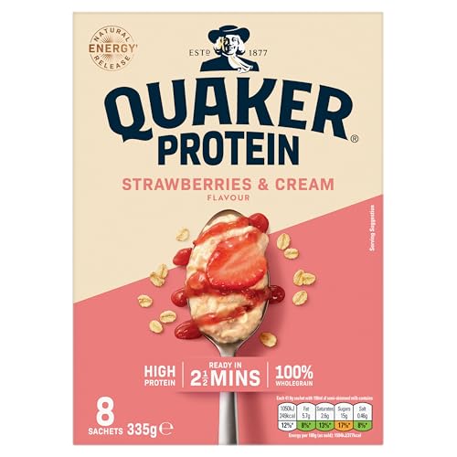 Quaker Protein Strawberries & Cream 8pk