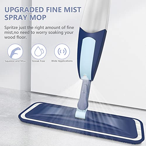 Trav-Round 550SLQL Spray Mop For Floor Cleaning Microfiber Floor Mop Wet Dry Dust Flat Cleaning Mop With 5 Washable Mop Pads And Refillable Bottle For Home Kitchen Bathroom Wood Laminate Vinyl Ceramic Hardwood Tile thumb #1