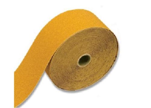 Karebac RHS40 40 Grit 2-3/4-Inch Gold PSA Rolls Stearated Aluminum Oxide, 2-3/4-Inch x 25 Meters by Karebac - Used condition - US$11.45