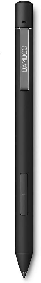 Wacom Bamboo Ink Plus Active Stylus (Rechargeable, with 4,096 Pressure Levels & tilt Detection for Precise Drawing, Writing & commenting on Pen-Enabled Windows 10 Devices) Black