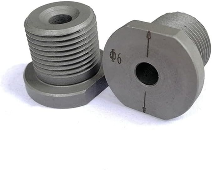Eccentric Drill Bushing For Doweling Jig, For CNC Steel Drill Sleeve With M20x1. Thread, Round Wood Tenon Punch Guide And Hole Punch Accessory, 6-15mm(6mm)