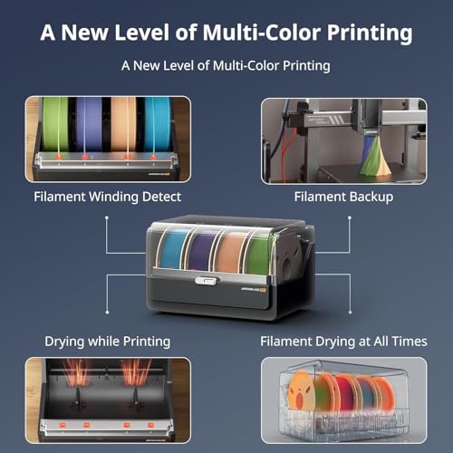 Image of 3IDEA Kobra 3 Combo 3D Printer Smart Multicolor Filament Printing(4 to 8 Colors), 600 mm /s High Speed FDM 3D Printer, LeviQ 3.0 Auto-Leveling, 250 * 250 * 260mm Larger Printing Size