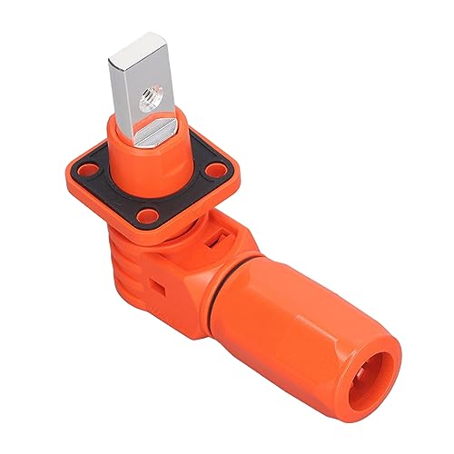 2Pz Connettore di stoccaggio della batteria di energia, Terminale a spina rapida M8 Connettore di alimentazione della batteria ad alta corrente impermeabile IP67 200A (ORANGE)