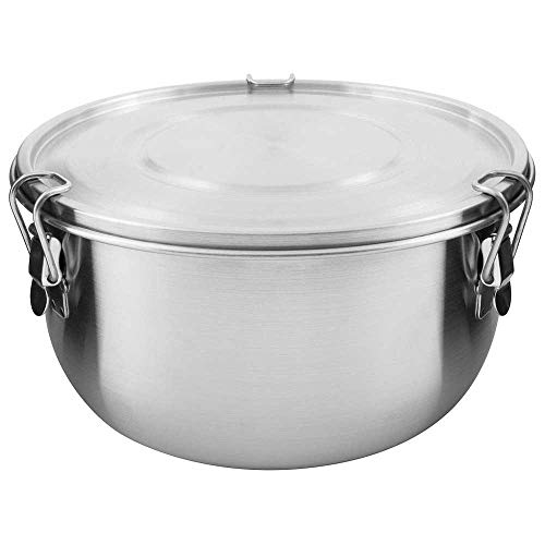 Tatonka Edelstahldose Foodcontainer 1,5 L - Essensbehälter mit Deckel, Clip-Verschlüssen und 1500 ml Volumen - unzerbrechlich, schadstofffrei, spülmaschinenfest
