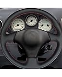 Funda Volante Coche Funda Volante Coche Piel Sintética Suave Color Negro para Corolla Matrix MR2 2000-2008 para RAV4 Celica IS200 IS300 1998-2005 Cubre Volante(Gray Thread)