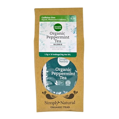 Simply Natural Organic Peppermint Tea 16-count