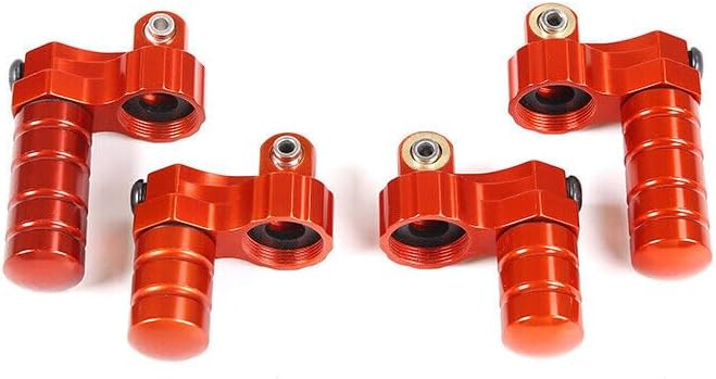 FLMLF Alloy CNC Front or Rear Shock Cap Kit Red for 1/5 HPI ROVAN KM Baja 5B 5T 5SC RC CAR Parts