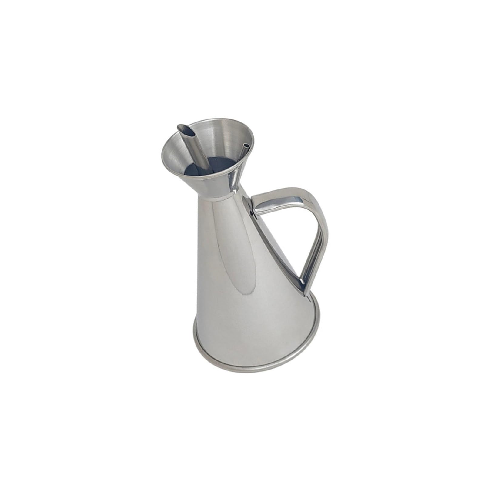 Msioytog Nonrust Steel Oil Bottle Feature Ergonomic Handle and Sturdy Construction Ergonomic Oil Pourer Pourer