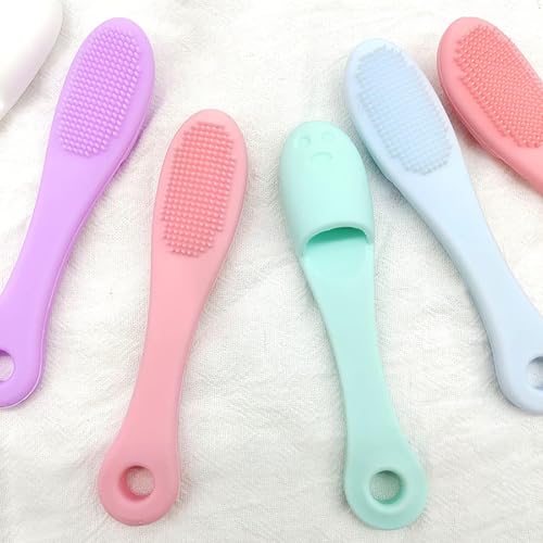 Generic Silicone Manual Facial Cleansing Brush Multicolour - Image 6