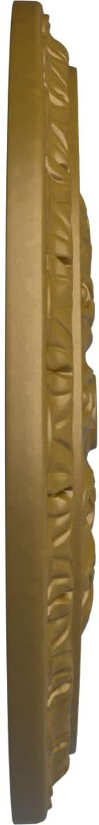 Ekena Millwork 15 3/4"OD x 5/8"P Kirke Ceiling Medallion (Fits Canopies up to 3 3/4"), Hand-Painted Gold