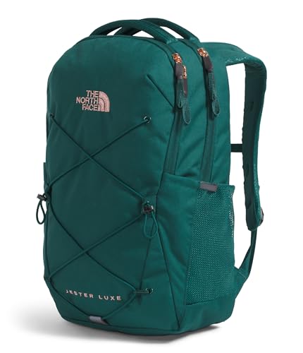 The North Face Women's Jester Luxe Everyday Laptop Backpack, Deep Nori/Burnt Coral Metallic, One Size3
