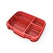 Bentgo Fresh Tray (Red) with Transparent Cover - Reusable, BPA-Free, 4-Compartment Meal Prep Container with Built-In Portion Control for Healthy At-Home Meals and On-the-Go Lunches