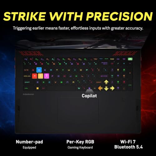 Image of msi Raider 18 inch QHD+ 240Hz Gaming Laptop, Intel Core Ultra 9 285HX, GeForce RTX 5080 16GB GDDR7, 64GB DDR5, 5TB Storage (4TB SSD+1TB Docking Station), Backlit Keyboard, Copilot, Wi-Fi 7, Win 11, Black