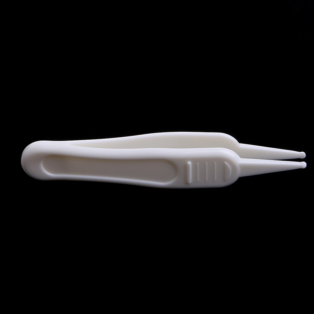 Pince à épiler pour nettoyer les oreilles, le nez et le nombril - Pince à épiler de sécurité visible - Fournitures de nettoyage pour soins de santé et de bébé - Rose