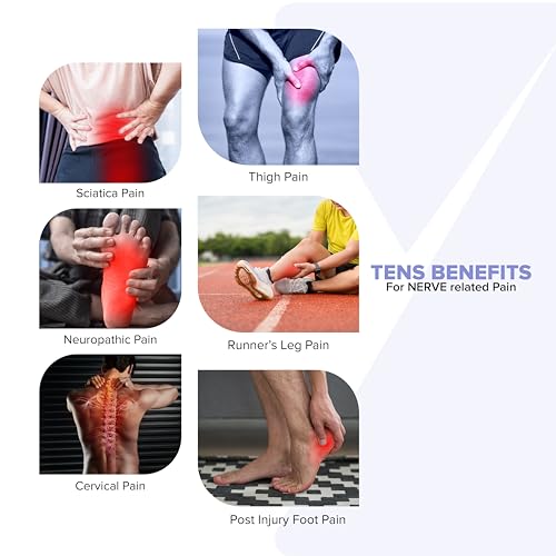 Image of COMPANIO Body Pulse TENS Body Pain Relief Electric Foot Massager for Nerve pain with Travel Bag Remote Control & Electrode Patches | Neuropathy Pain Relief | Thigh Hip Foot Upper /Lower Back Elbow Sciatic Nerve Pain | Scientifically Proven | Blood Circulator | No Side Effects