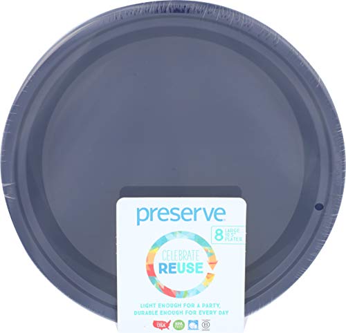 Preserve On the Go Large Plates, Set of 8, Midnight Blue
