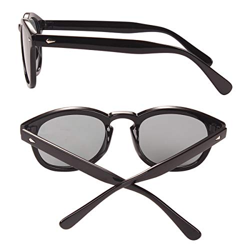 Image of Bestum Retro Inspired Sunglasses With Rivets Tinted Lens UV400