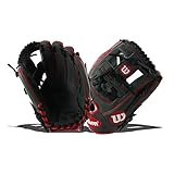 Wilson WTA10RB181786  2018 A1000 Gloves - Right Hand Throw Gray/Red, 11.5