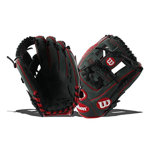 WILSON WTA10RB181786 2018 A1000 Gloves - Right Hand Throw Gray/Red, 11.5